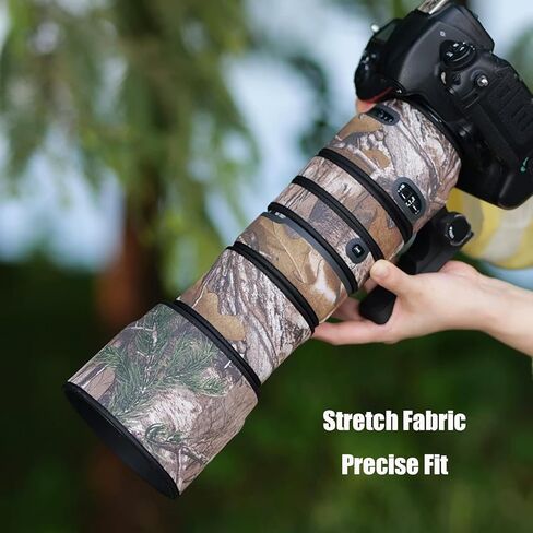 غطاء حماية لعدسات الكاميرا المموهة Sigma 150-500mm F/5-6.3 DG OS HSM (اللون #Green Leaf Camouflage - مقاوم للماء) غطاء للمطر in Kuwait