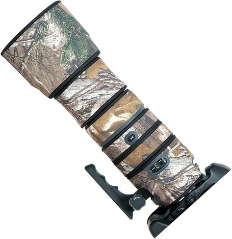 غطاء حماية لعدسات الكاميرا المموهة Sigma 150-500mm F/5-6.3 DG OS HSM (اللون #Green Leaf Camouflage - مقاوم للماء) غطاء للمطر in Kuwait