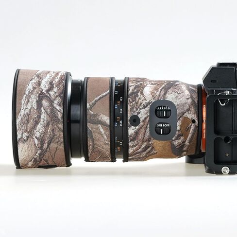غطاء حماية لعدسات الكاميرا المموهة Sony FE 90 مم F/2.8 Macro G OSS (اللون # تمويه العشب الذابل - مقاوم للماء) غطاء للمطر in Kuwait
