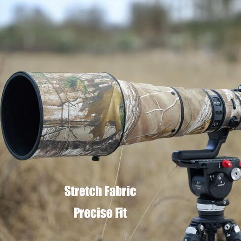 غطاء حماية لعدسات الكاميرا المموهة Nikon AF-S 800mm F/5.6 E FL ED VR (اللون #Jungle Camouflage - مقاوم للماء) غطاء للمطر in Kuwait