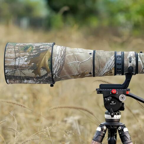 غطاء حماية لعدسات الكاميرا المموهة Nikon AF-S 800mm F/5.6 E FL ED VR (اللون #Jungle Camouflage - مقاوم للماء) غطاء للمطر in Kuwait
