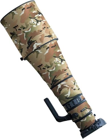 غطاء حماية لعدسات الكاميرا المموهة Nikon AF-S 800mm F/5.6 E FL ED VR (اللون #Jungle Camouflage - مقاوم للماء) غطاء للمطر in Kuwait