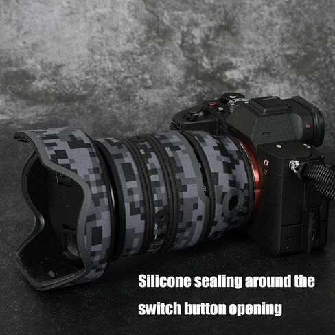 غطاء حماية لعدسات الكاميرا المموهة Sony FE مقاس 24-70 مم F/2.8 GM II (لون #MC مموه - مقاوم للماء) غطاء للمطر in Kuwait