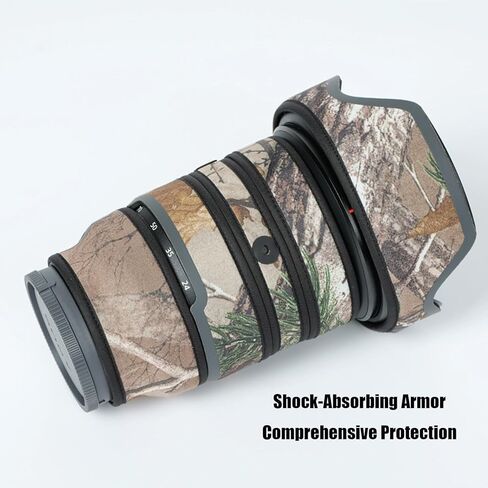 غطاء حماية لعدسات الكاميرا المموهة Sony FE مقاس 24-70 مم F/2.8 GM II (لون #MC مموه - مقاوم للماء) غطاء للمطر in Kuwait