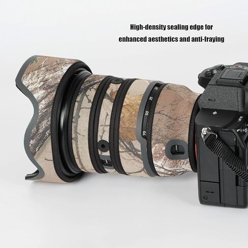 غطاء حماية لعدسات الكاميرا المموهة Sony FE مقاس 24-70 مم F/2.8 GM II (لون #MC مموه - مقاوم للماء) غطاء للمطر in Kuwait