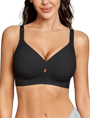Avidlove Wireless Seamless Bras for Women No Underwire Padded Bra Full Coverage Comfortable Bras V Neck Everyday Bra in Saudi Arabia