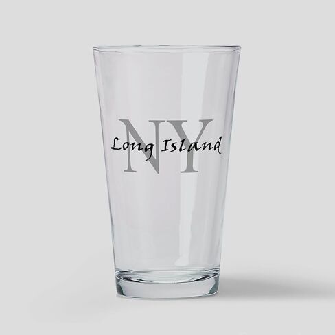 CafePress Long Island Thru NY نصف لتر من الزجاج، 16 أونصة. زجاج الشرب in Saudi Arabia