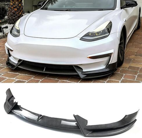 Side Skirts for 2017-2025 Tesla Model 3, Model 3 Accessories Body Kit Rocker Panel Trim Guard Carbon Fiber 4 pcs (Carbon Fiber) in Saudi Arabia