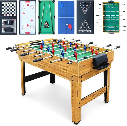 Seydrey 4 في طاولة ألعاب متعددة ، طاولة لعبة البلياردو المحمولة القابلة للطي مع Ping Pong و Hockey و Pool و Ringtoss ، للغرفة الداخلية ، غرفة اللعبة ، المكتب in Kuwait