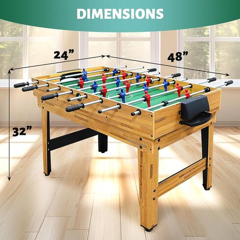 Seydrey 4 في طاولة ألعاب متعددة ، طاولة لعبة البلياردو المحمولة القابلة للطي مع Ping Pong و Hockey و Pool و Ringtoss ، للغرفة الداخلية ، غرفة اللعبة ، المكتب in Kuwait