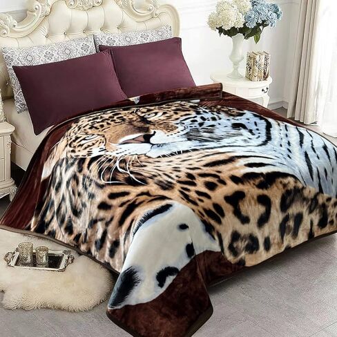 Korean Mink Fleece Blanket, 5 LB - 2 Ply Reversible 520GSM Silky Soft Plush Warm Blanket for Autumn Winter in Kuwait