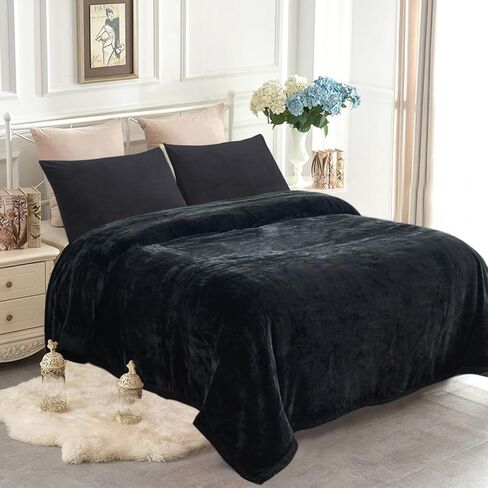 Korean Mink Fleece Blanket, 5 LB - 2 Ply Reversible 520GSM Silky Soft Plush Warm Blanket for Autumn Winter in Kuwait