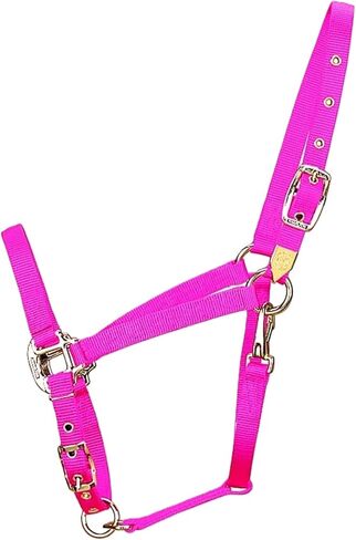 Hamilton 1-Inch Nylon Halter with Adjustable Chin, Hot Pink - Average Size in Kuwait