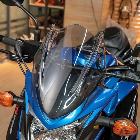 Motorcycle Windshield Windscreen Wind Deflector Wind Screen Deflector Protector Fairing for SU-ZU-KI GSX-S 750 GS-XS 750 G-SXS 750 Accessories 2017-2023 (Black Smoke) in Kuwait