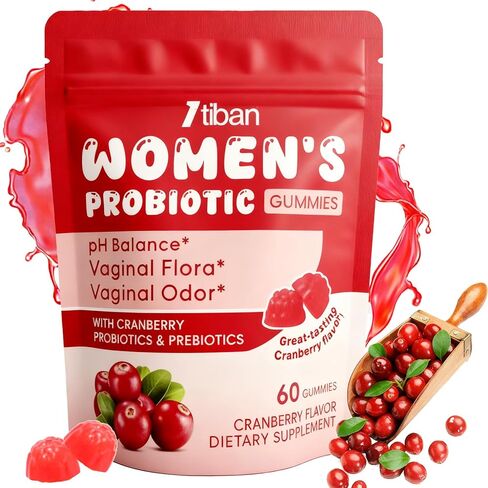 Feminine Balance Gummies, Premium Balance Supplement for Women PH Health, Immune Support, Vegan, Gluten-Free, Hawaiian Pineapple 60 Gummies 30 Servings in Kuwait