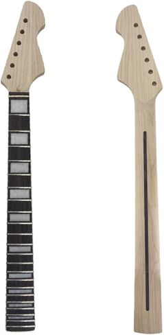 Guitar Neck 22 fret 30 inch DIY for Baritone style Maple Rosewood Fretboard Block inlay Bolt on heel, white in Saudi Arabia