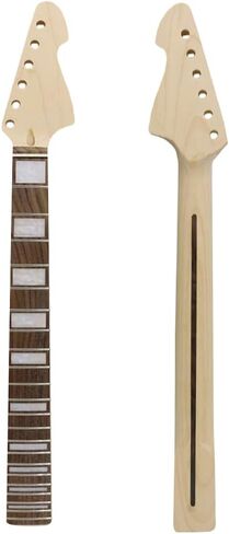Guitar Neck 22 fret 30 inch DIY for Baritone style Maple Rosewood Fretboard Block inlay Bolt on heel, white in Saudi Arabia
