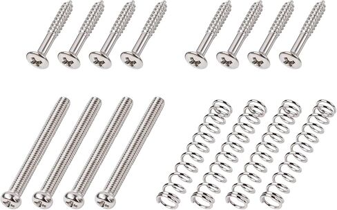 Banworks Metric Thread M3 Electric Guitar Humbucker Pickup Height Screw Spring Set Humbucker Frame Mounting Screws Kit for Epiphone LP SG Asian-Made Humbucker-Equipped Guitar JT/SXQLS-01 in Saudi Arabia