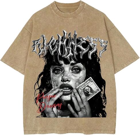 Milumia Men's Graphic T Shirt Figure Letter Print Short Sleeve Vintage Tee Tops in Saudi Arabia