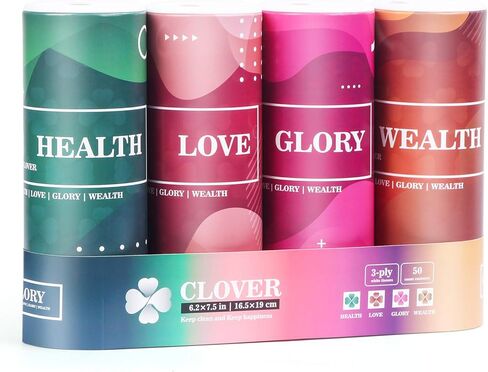 Car Tissue Holder with Facial Tissues Bulk,Travel Tissues, Round Tissue Box for Car, 4 Tubes Car Tissues with Lotion, Paper Towels Holder for car,Car tissues Cylinder in Kuwait