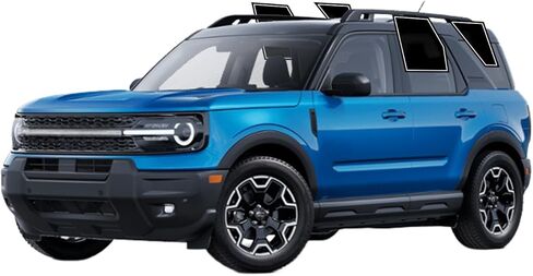 AUTOTEK Precut Window Tint Film Front Two Door Windows Film Cars Sun Blocking Protection Privacy Anti Shatter Glass 2 Ply Computer Cut 70% Tint Shade for Ford Bronco Sport 2021-2025 in Saudi Arabia