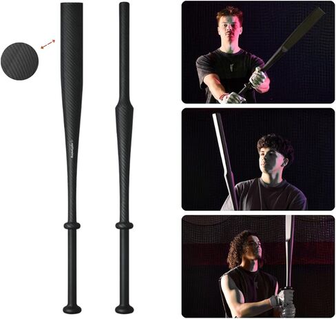 سبليت سوينغ - مدرب أرجوحة البيسبول والكرة اللينة 4 في 1 - مضرب مسطح، قبضة منفصلة، ​​نصف مضرب، أداة مساعدة الضرب تحت التحميل للتحكم في البرميل. تدريب البيسبول لجميع المستويات. يجعل الاتصال الصعب يشعر تلقائيًا. in Kuwait