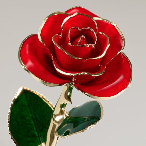 Gold Dipped Rose 24K - Forever Gift for Her,Perfect for Women,Girlfriend Gifts,Valentine’s Day,Birthday or Graduation Gifts - Red in Kuwait