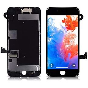 with Repair Tools Compatible with iPhone 8 Plus 5.5 Inch LCD 3D Touch Display Digitizer Screen Replacement Full Assembly Including Front Facing Camera Ear Speaker Sensors(Black)