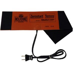 Zerostart 3400037 Silicone Pad Diesel Fuel Filter Heater Wrap, 12" x 4" | 12 Volts | 100 Watts