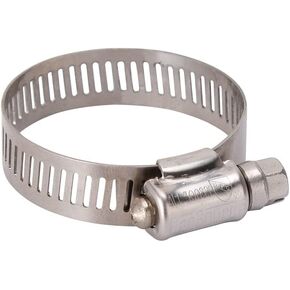 Rocky Mountain Goods Heavy Duty Stainless Steel Hose Clamp - Clamp Range is 13/16" - 1-3/4" - No. 20-1/2" Band Width - Worm Drive Hose Clamp - Stainless Steel Screw (5)
