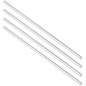 uxcell Acrylic Round Rod,Clear,0.2 Inch Diameter 10inch(247mm) Length,Solid Plastic PMMA Bar Stick 4pcs