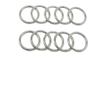 PEPRMROE 20 Pcs 1 Inch Round Brass Rings, Metal Hoop Ring for Dream Catcher Crafts Accessories (Brone)
