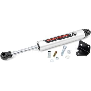Rough Country V2 Steering Stabilizer for 2007-2018 Jeep Wrangler JK - 8730670