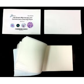 300 Sheets Ultrasoft Microscope and Camera Lens Cleaning Paper - 3-Pack of 100-sheet booklets