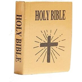 Seadiquiet Mini Bible Pocket Book 1/12 Dollhouse Miniature Book Bookshelf Bedroom Library Accessories Dollhouse Accessories