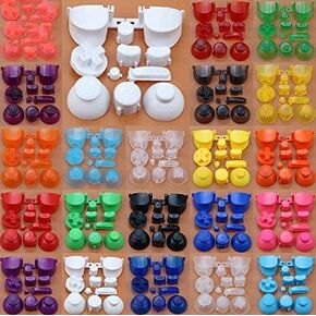 Full Sets A B X Y Z Buttons Direction Key D-pad Mod Button for Gamecube NGC Controller (White)