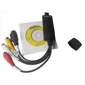 Easyday DC60 - USB 2.0 Video Capture Adapter with ChipSet UTV 007 and Video Editing Software Compatible EasyCap