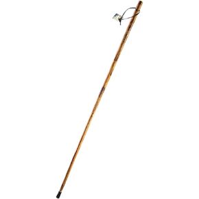 SE Survivor Series Wooden Walking/Hiking Stick with Hand-Carved Howling Wolf Design, 55" - WS628-55HW