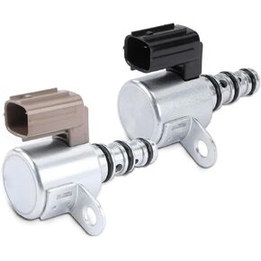 A-Premium 2-PC Set Automatic Transmission Shift Solenoid Compatible with Honda Accord 1998-2007, Odyssey 1999-2007, Pilot, Prelude & Acura TL, Replace# 28500-P6H-003, 28400-P6H-013