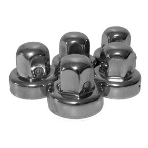 Alcoa, Lug Nut Covers, Caps (5 Pieces) Sprinter-Winnebago-Roadtrek-PleasureWay-Leisure Travel, Hide a Lug, 19mm, Stainless Steel, 000135, 000120, Set of 5 LugNuts, All Models: 2006 Through 2023