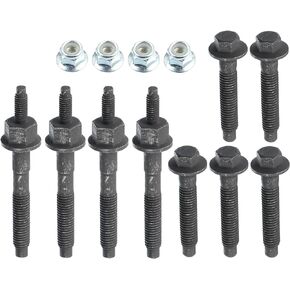 VekAuto Exhaust Manifold Hardware Kit Compatible for Chrysler 300 2005-2020 6 Cyl 3.5L 8 Cyl 5.7L, Durable Metal Black