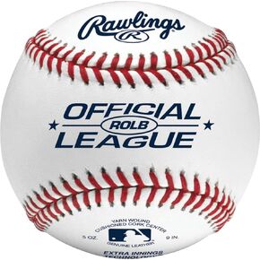Rawlings | OFFICIAL LEAGUE Baseballs | Tournament Grade | ROLB | Youth/14U | Game/Practice Use | 12 Count