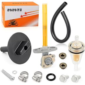 Fuel Petcock Valve Tap and LEVER For Honda Foreman 400 450 TRX400FW TRX450 S ES 4x4 1995-2004 Rincon 650 TRX650 2003-2005 16950-HM7-003