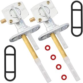 QAZAKY Pack-of-2 Fuel Gas Tank Petcock Valve Switch Compatible with Polaris Predator 500 Trail Blazer 250 Big Boss 300 400L Magnum 425 Sportsman 300 400 450 700 Sport Scrambler Outlaw 525 XR50 CRF50