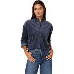 Madewell Long Sleeve Cropped Shirt with Straight Hem