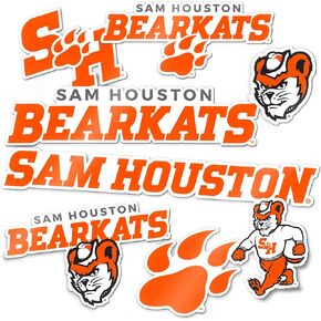 Desert Cactus Sam Houston State University Sticker SHSU Bearkats Stickers Vinyl Decals Laptop Water Bottle Car Scrapbook T2 (Type 2)