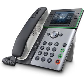 Poly Edge E320 IP Desk Phone (Plantronics + Polycom) – Designed for Hybrid Work – 8-line Keys Supporting up to 32 Lines - Integrated Bluetooth for Mobile Phone and Headset Pairing