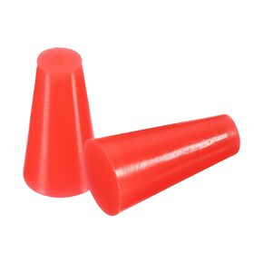 MECCANIXITY Silicone Rubber Tapered Plug 5mm to 9mm Solid Blue for Powder Coating, Painting, Anodizing, Plating, Sandblasting, Laboratory Use 30 Pieces