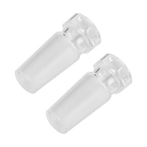 2 Pcs Glass Stopper, Hex Head Glass Hollow Stopper for 19/26 Outer Joint