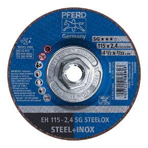 PFERD 63212 Depressed Centre Cut-Off Wheel, Type 27, Aluminum Oxide A, 4-1/2" Diameter x 3/32" Thickness, 5/8-11 Thread, 13300 Max RPM (Pack of 10)